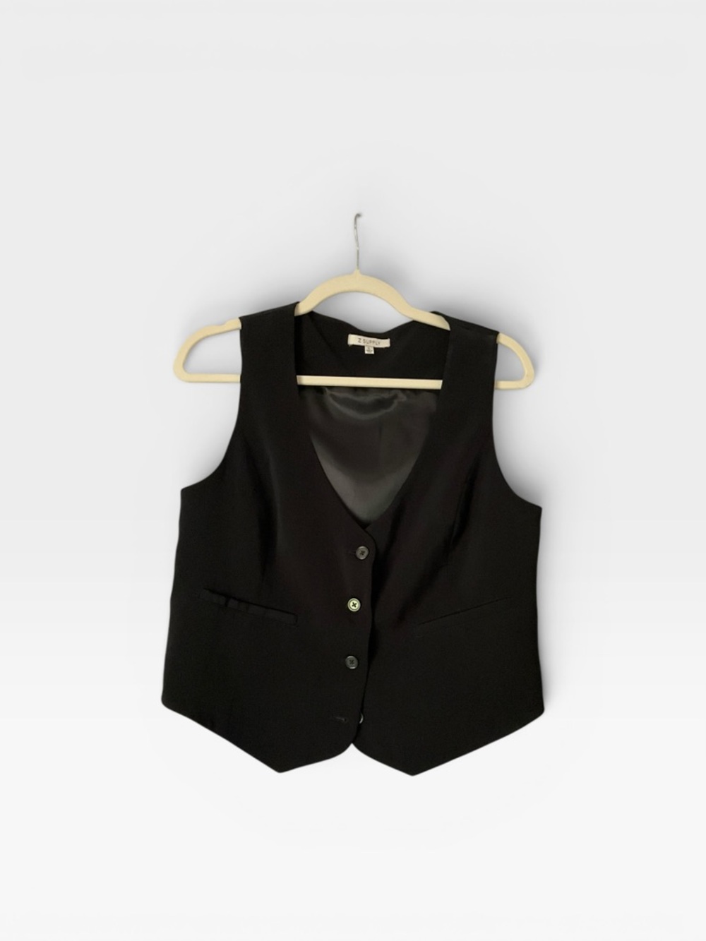 Z Supply Black V-Neck Women's Vest